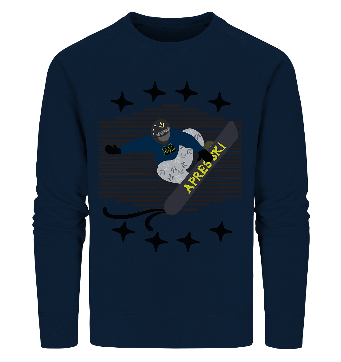 Snowboarding, Apres- Ski, Snowboard, - Organic Sweatshirt