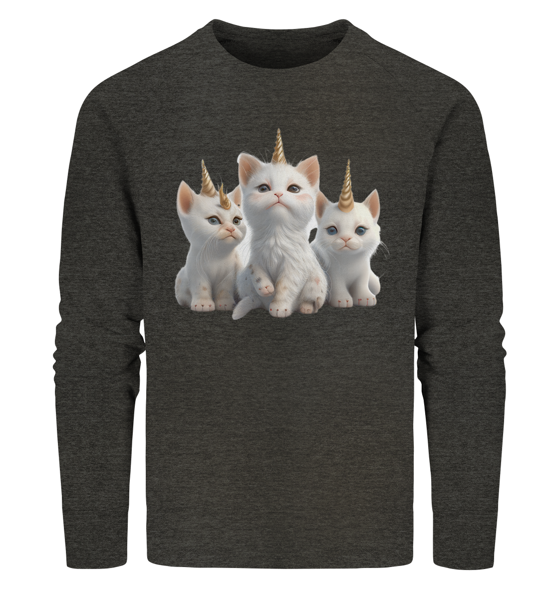 Einhorn-Katzen - Organic Sweatshirt