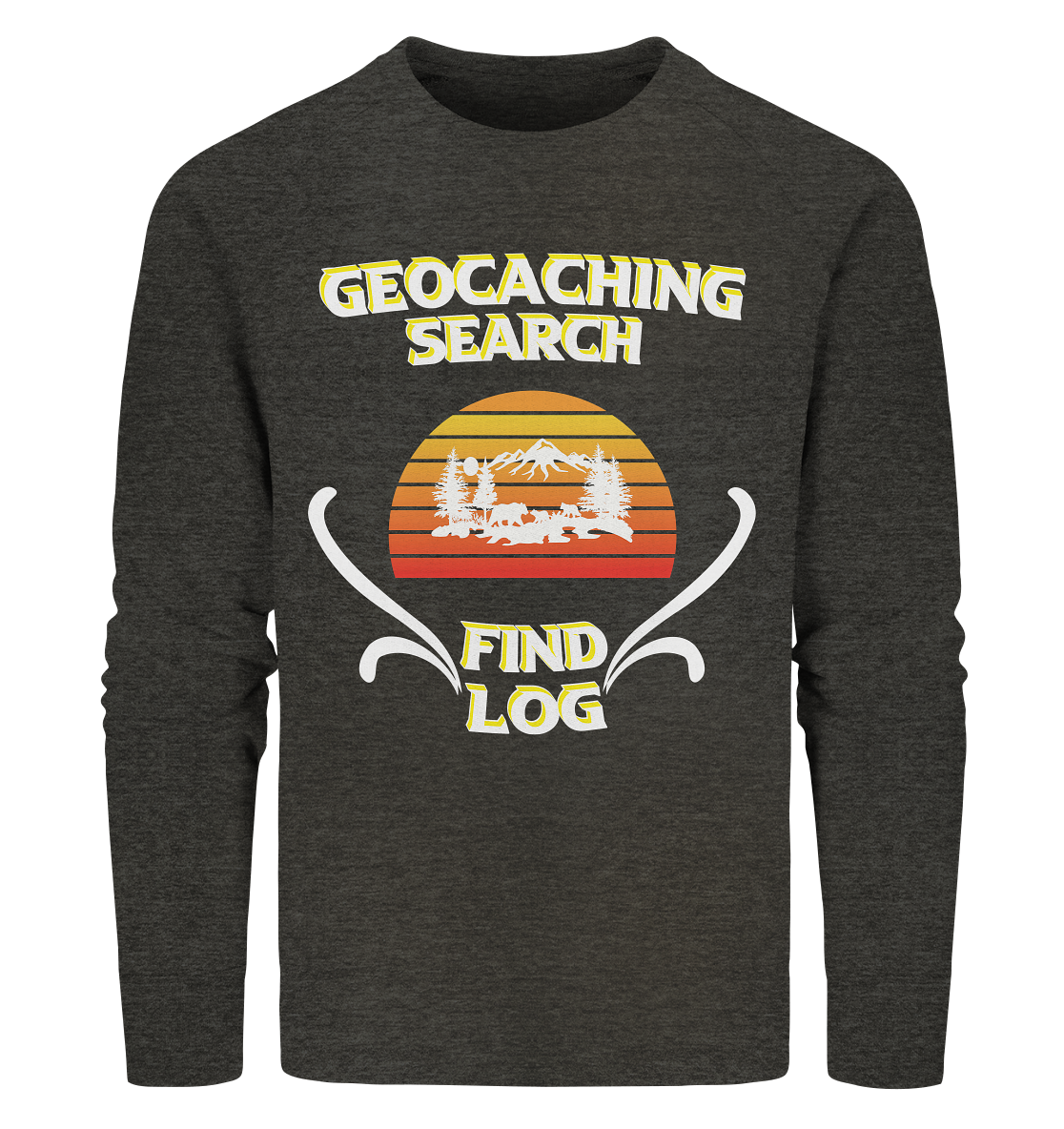 Geocaching, Suchen, Finden und Log, Geocache - Organic Sweatshirt