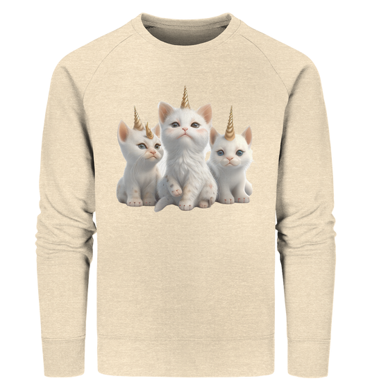 Einhorn-Katzen - Organic Sweatshirt