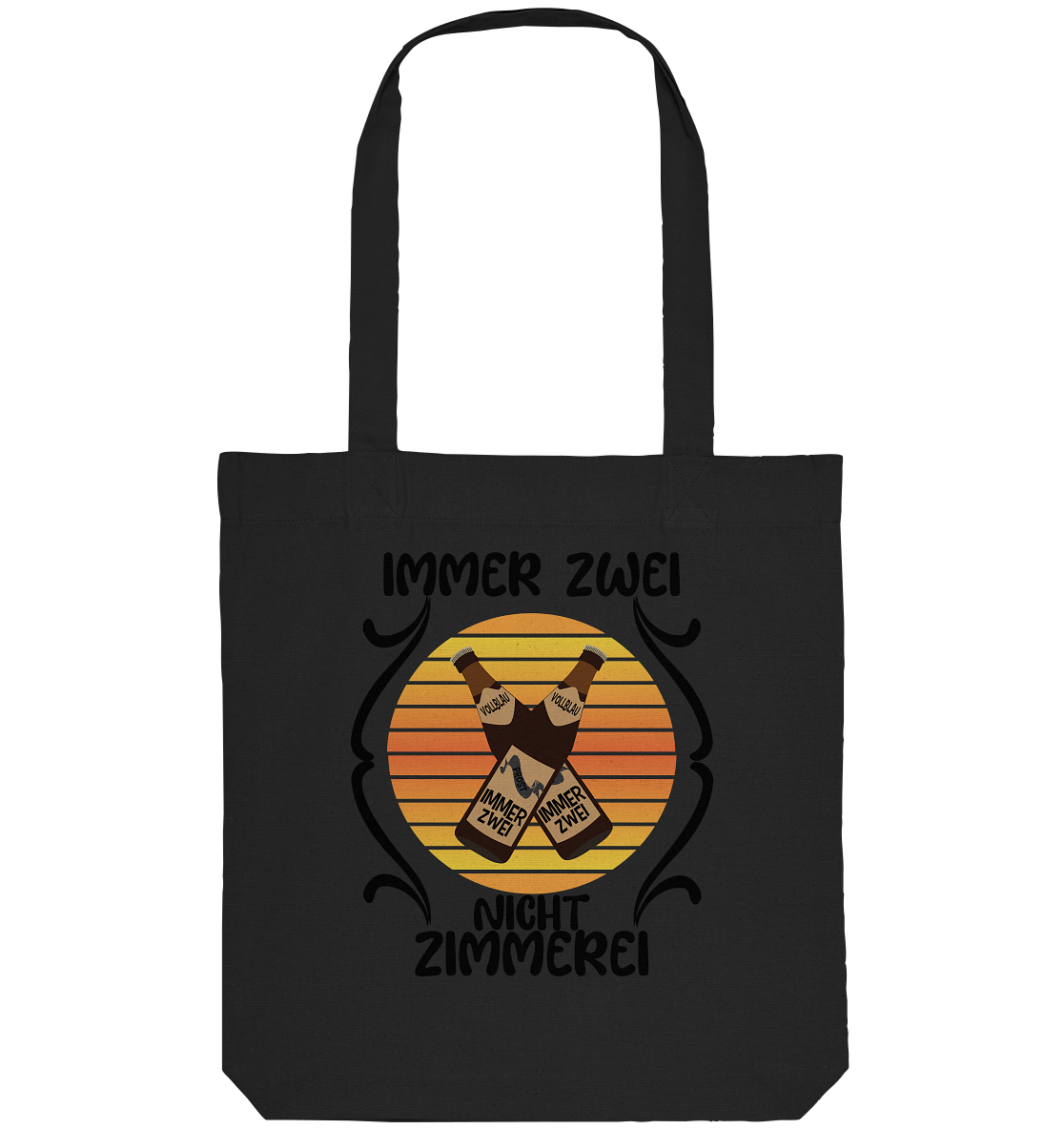 Immer Zwei, Nicht Zimmerei, witziges für den Alltag - Organic Tote-Bag