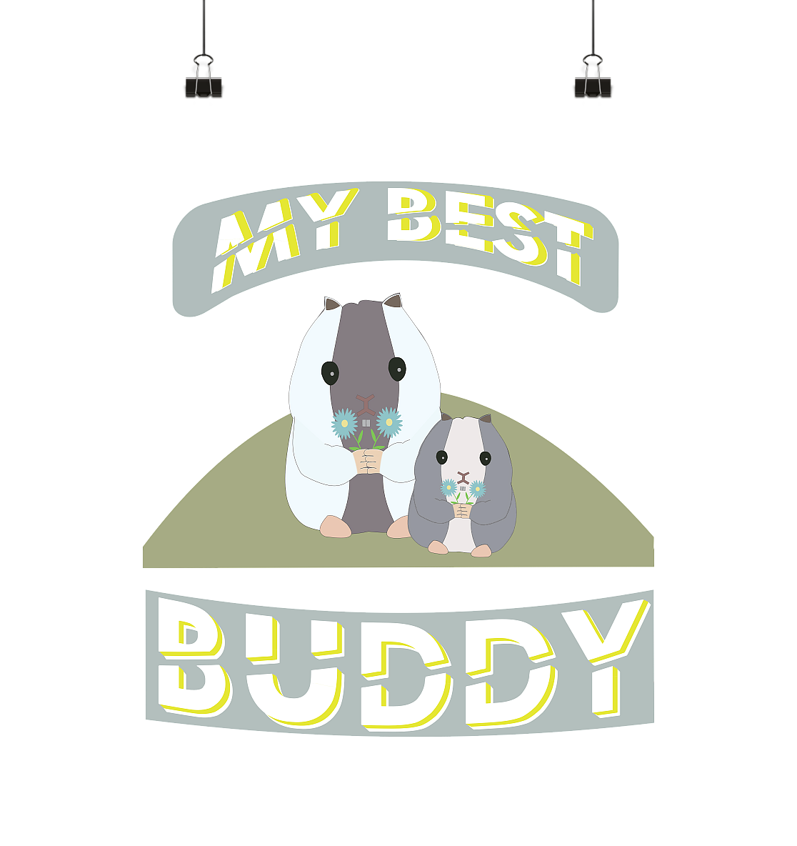 Best Buddy, Beste Freunde - Poster Din A1 (hoch)