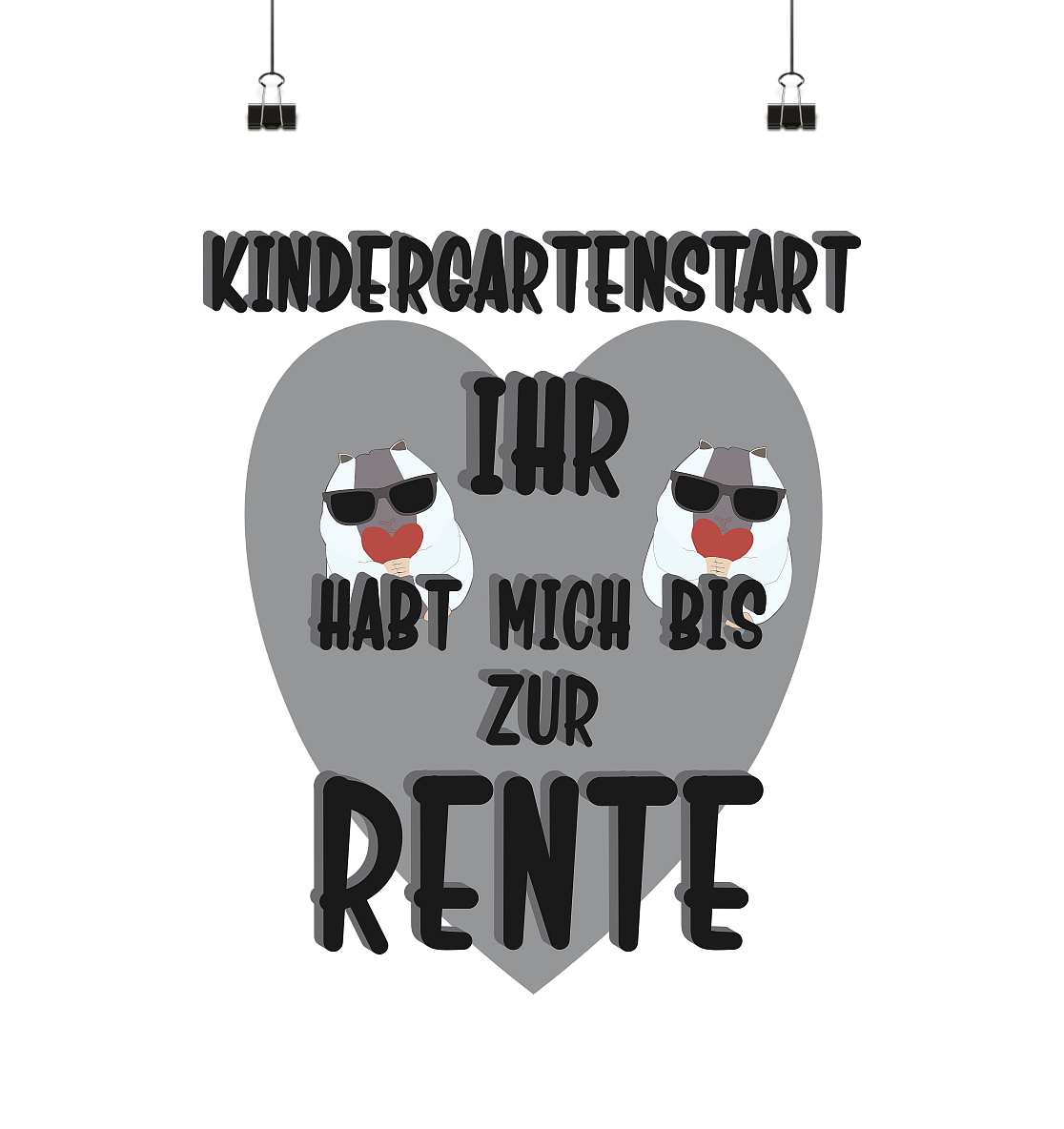 Kindergartenstart, Kiga, Kindergarten - Poster Din A1 (hoch)