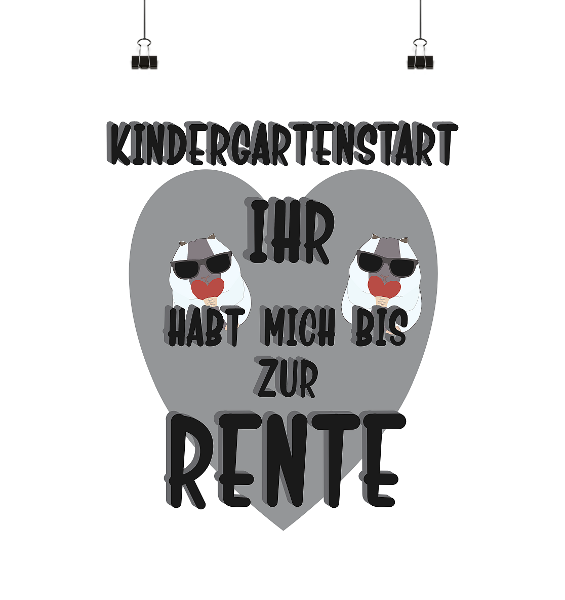 Kindergartenstart, Kiga, Kindergarten - Poster Din A2 (hoch)