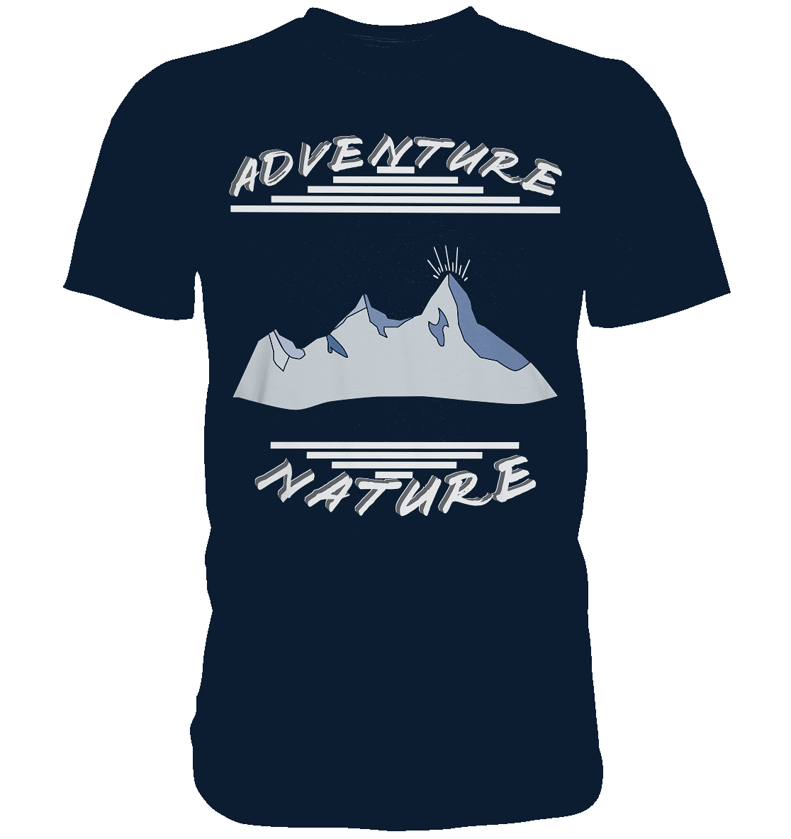 Adventure Nature, Abenteuer Natur, Camping, Geocaching - Premium Shirt