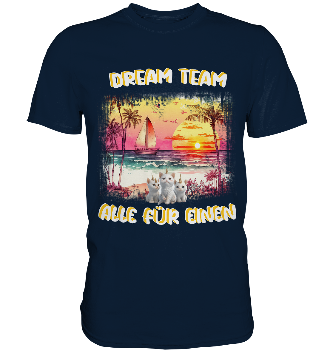 PREMIUM SHIRT - DREAM TEAM ALLE FÜR EINEN NO 7