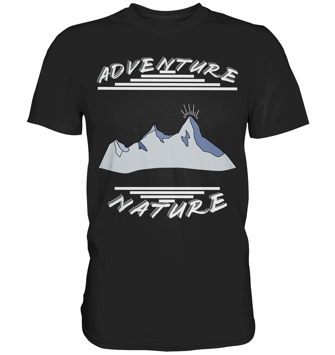 Adventure Nature, Abenteuer Natur, Camping, Geocaching - Premium Shirt