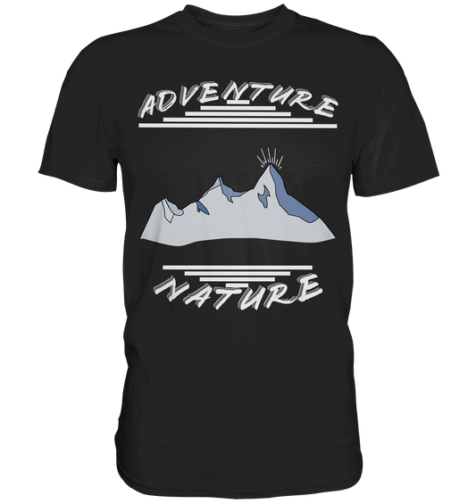 Adventure Nature, Abenteuer Natur, Camping, Geocaching - Premium Shirt