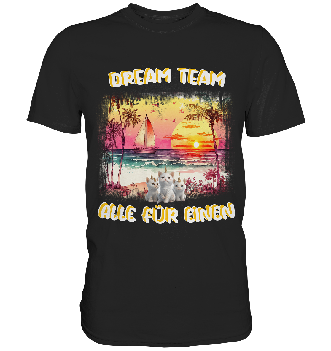 PREMIUM SHIRT - DREAM TEAM ALLE FÜR EINEN NO 7