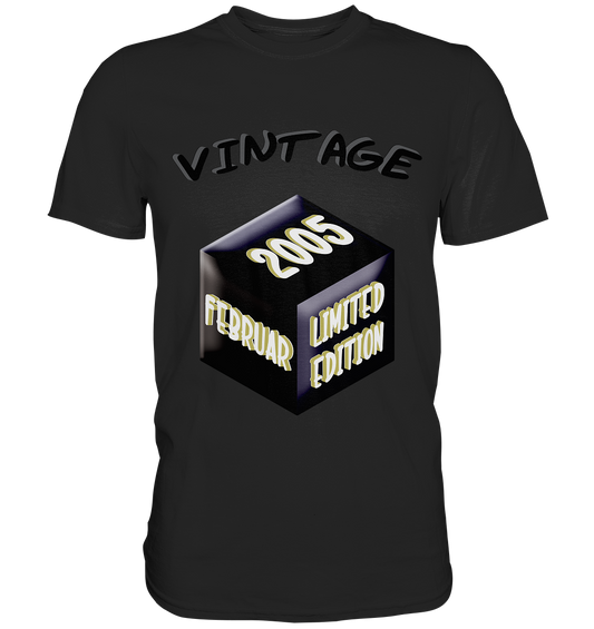 Vintage 2005 FEB Limited Edition, Geschenk zum 18 - Premium Shirt