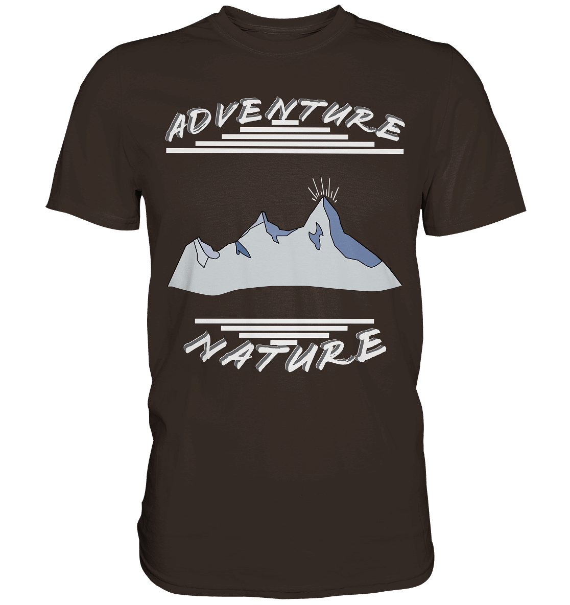 Adventure Nature, Abenteuer Natur, Camping, Geocaching - Premium Shirt