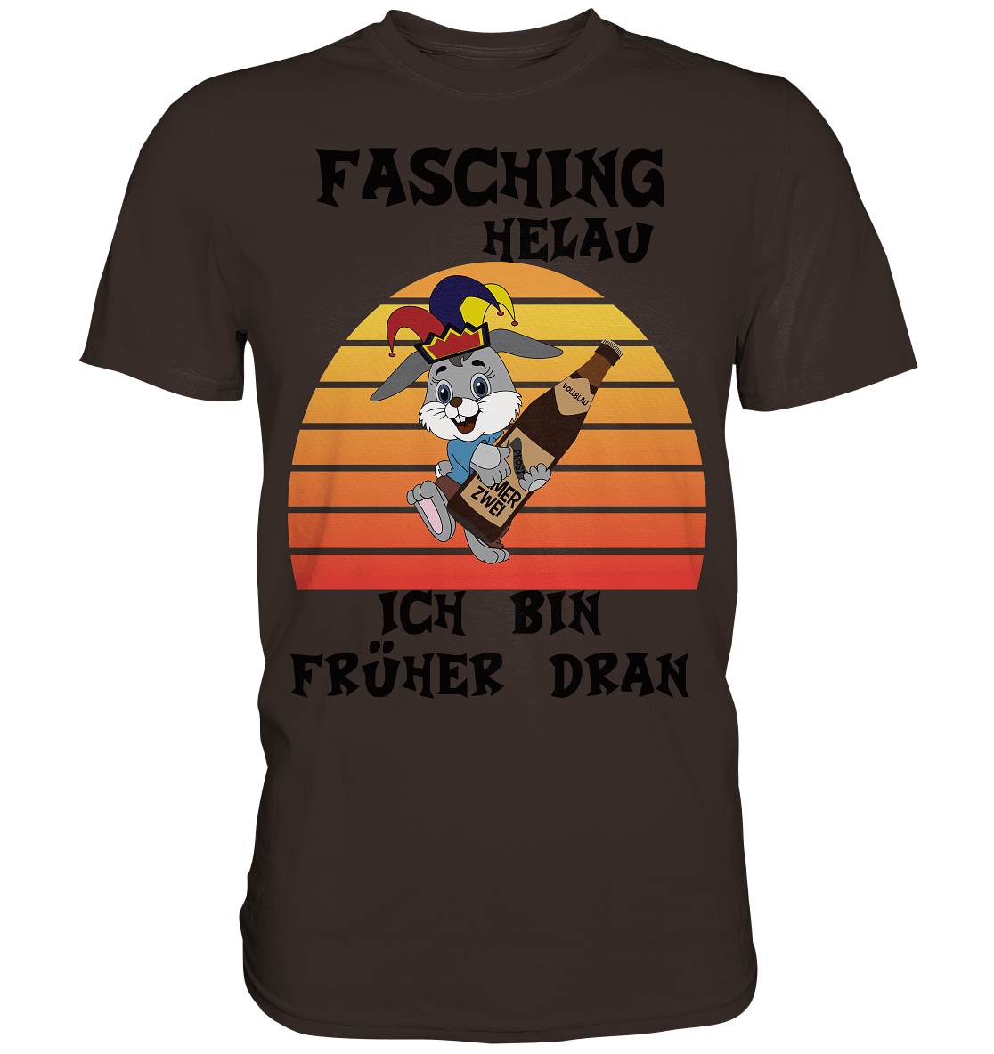 Fasching Helau, Osterhase feiert Karneval, Helau - Premium Shirt