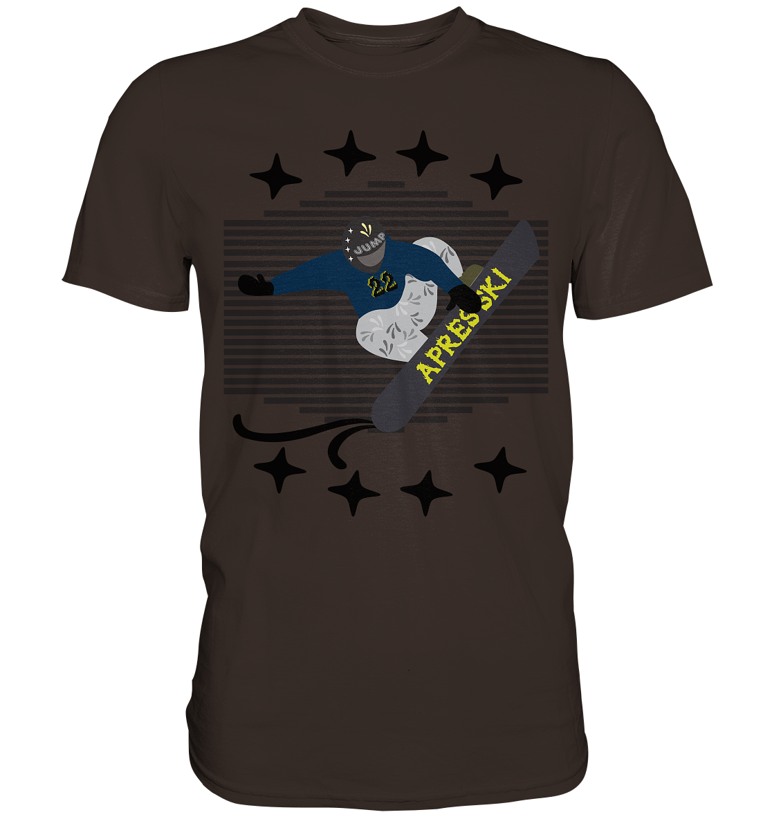 Snowboarding, Apres- Ski, Snowboard, - Premium Shirt