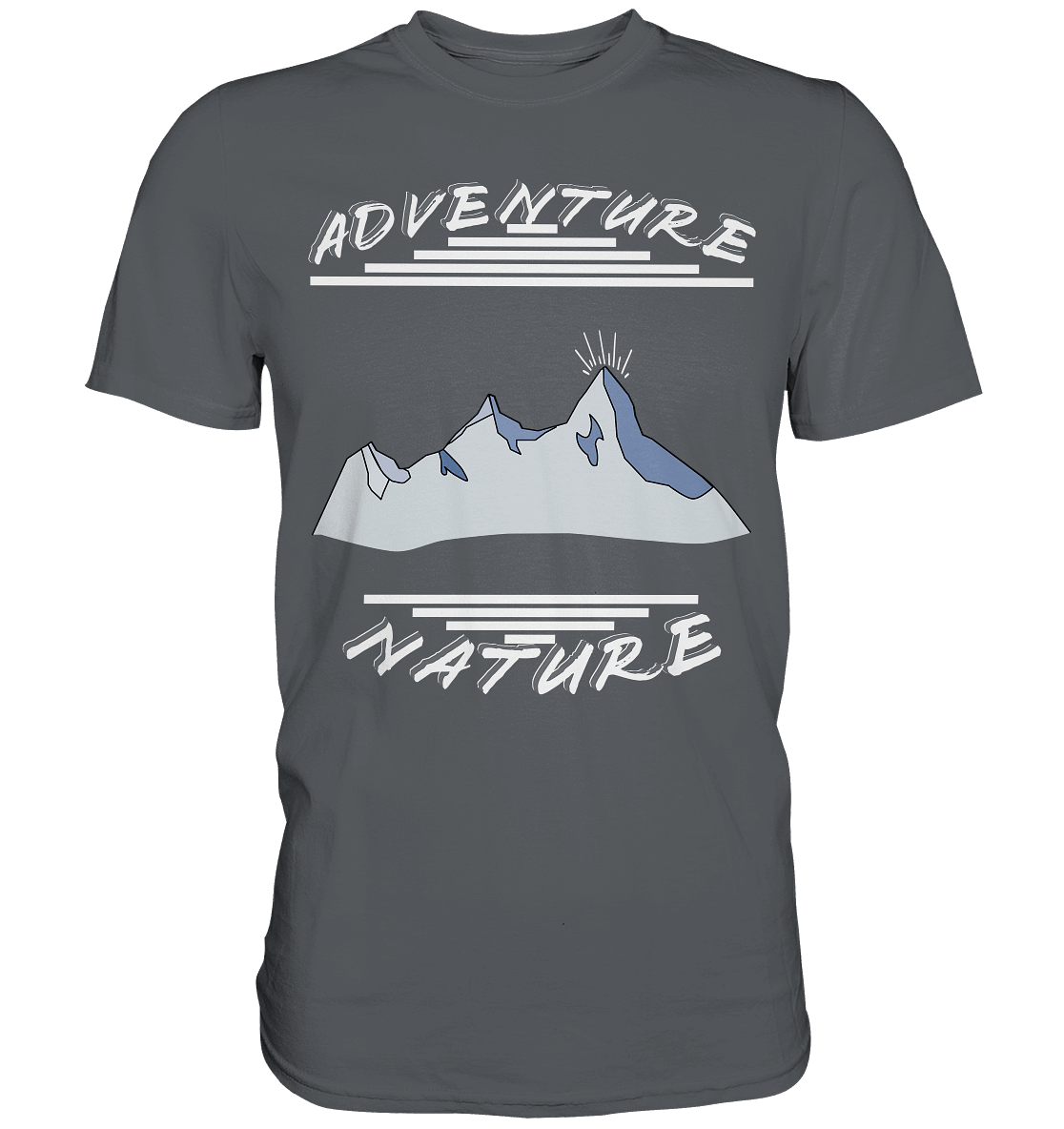 Adventure Nature, Abenteuer Natur, Camping, Geocaching - Premium Shirt