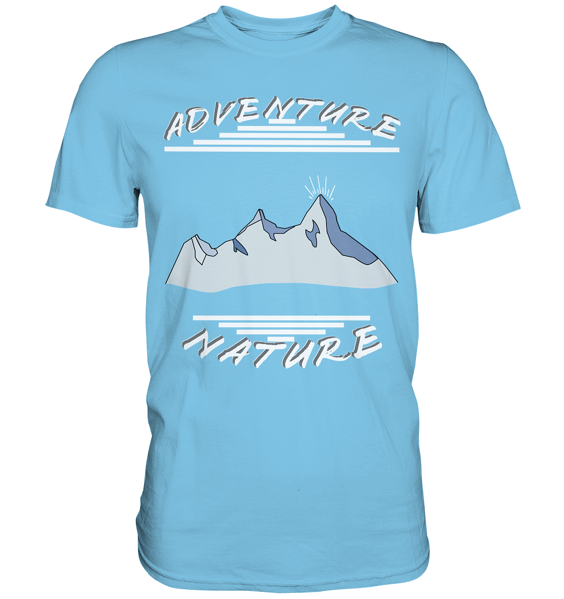 Adventure Nature, Abenteuer Natur, Camping, Geocaching - Premium Shirt