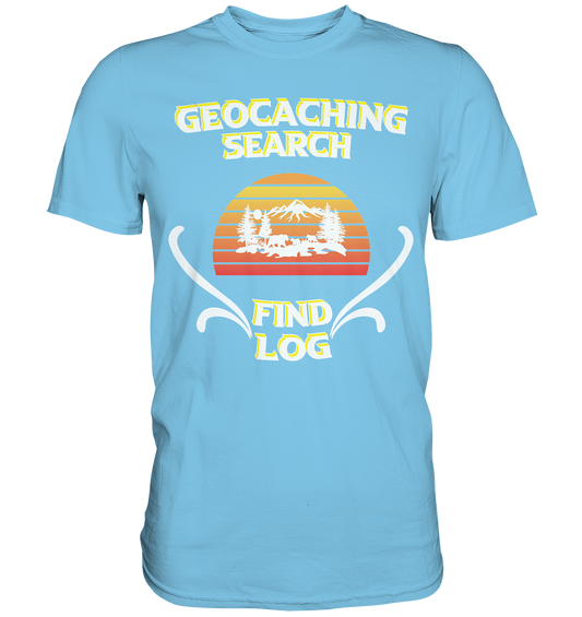 Geocaching, Suchen, Finden und Log, Geocache - Premium Shirt