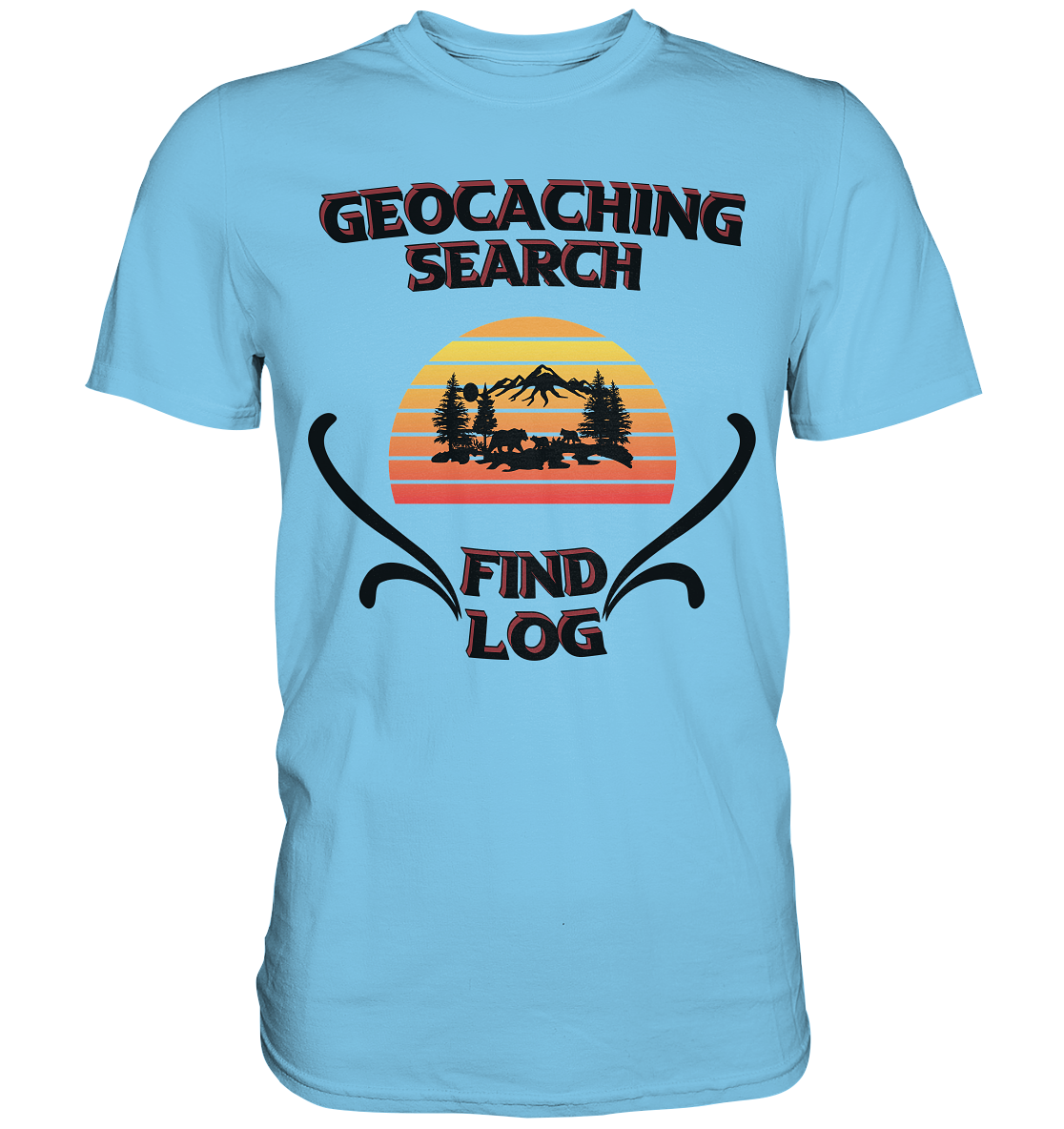 Geocaching, Suchen, Finden und Log, Geocaches - Premium Shirt