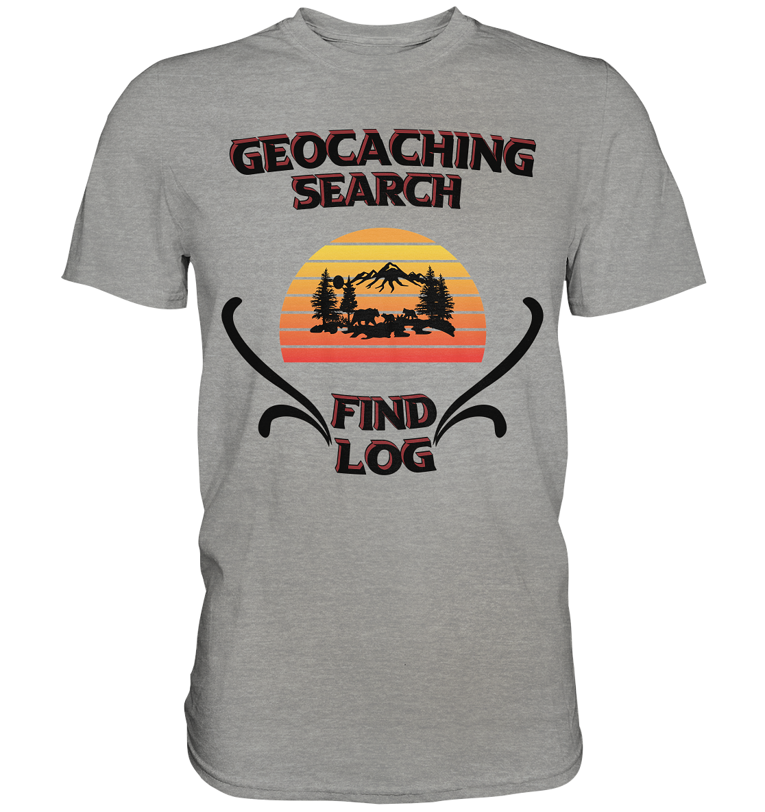 Geocaching, Suchen, Finden und Log, Geocaches - Premium Shirt