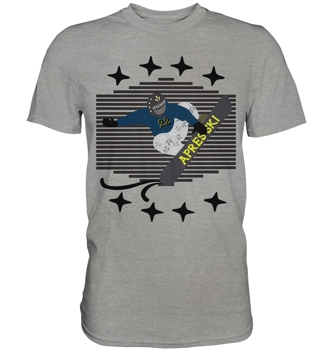 Snowboarding, Apres- Ski, Snowboard, - Premium Shirt