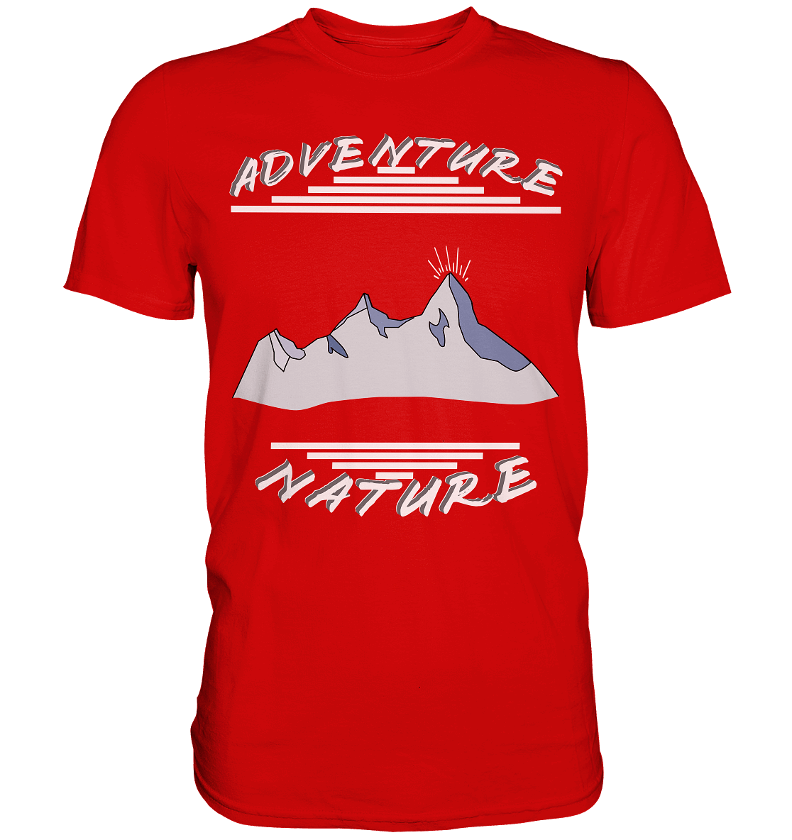 Adventure Nature, Abenteuer Natur, Camping, Geocaching - Premium Shirt