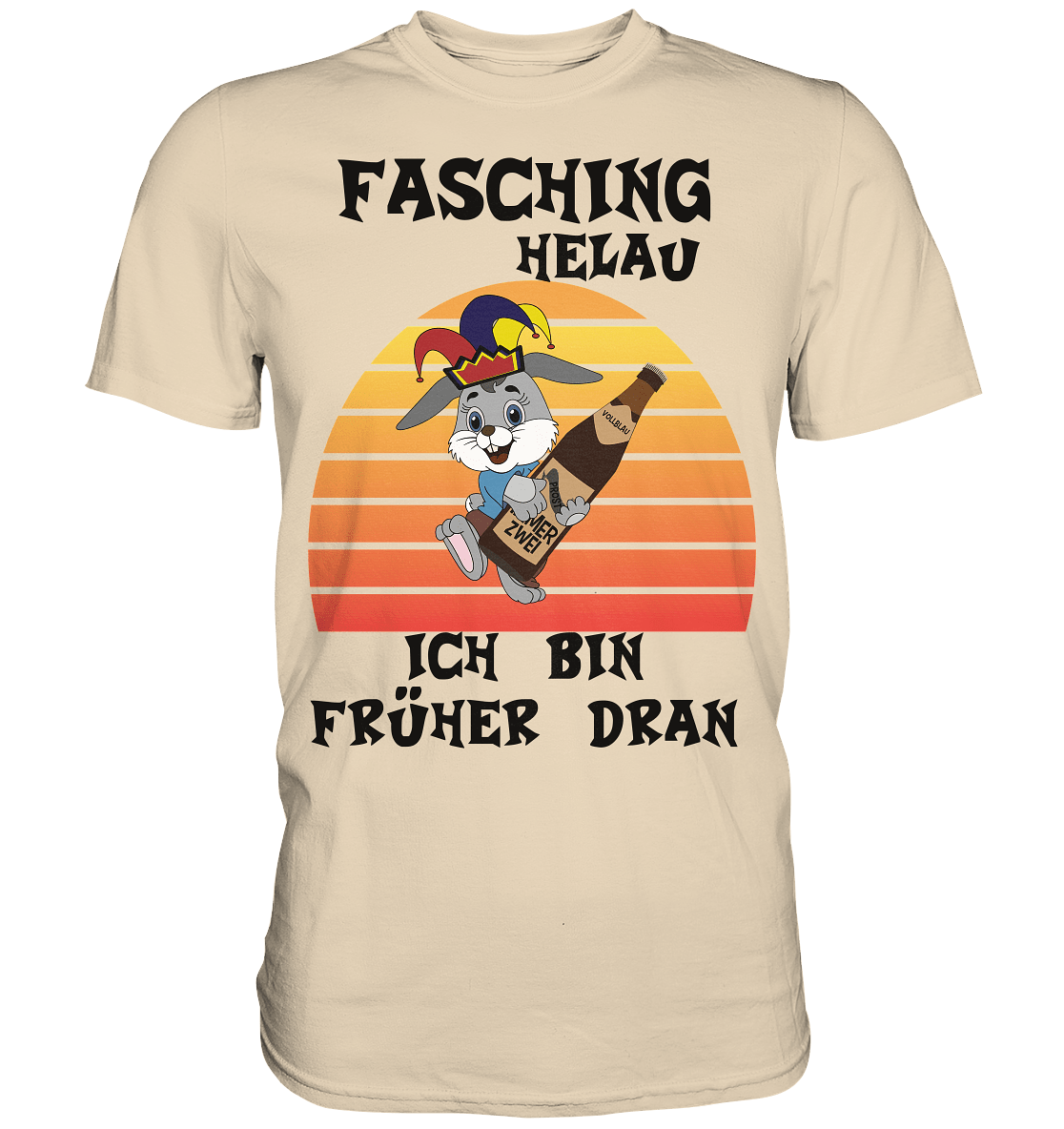 Fasching Helau, Osterhase feiert Karneval, Helau - Premium Shirt