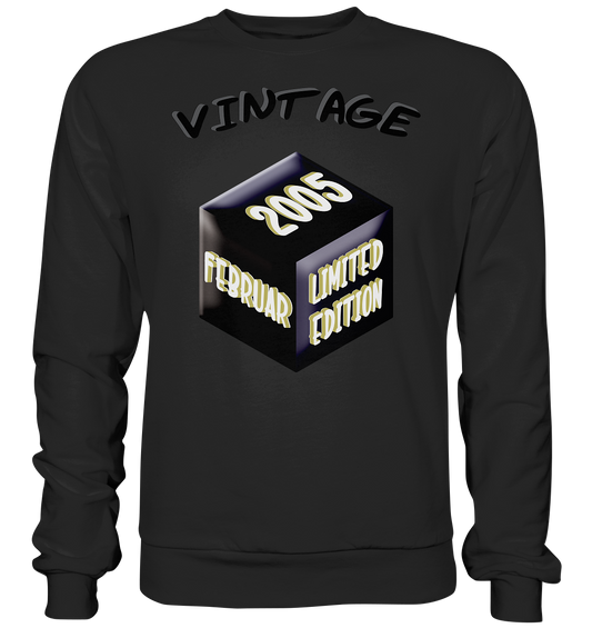 Vintage 2005 FEB Limited Edition, Geschenk zum 18 - Premium Sweatshirt