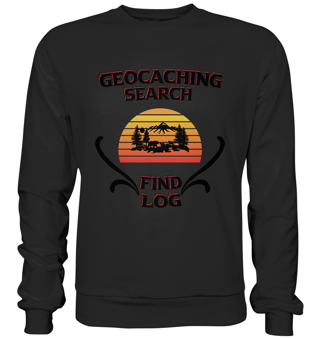 Geocaching, Suchen, Finden und Log, Geocaches - Premium Sweatshirt