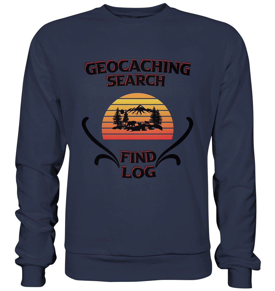 Geocaching, Suchen, Finden und Log, Geocaches - Premium Sweatshirt