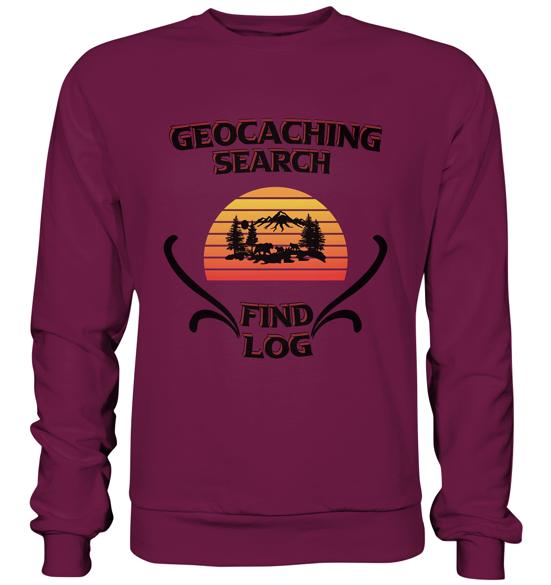 Geocaching, Suchen, Finden und Log, Geocaches - Premium Sweatshirt