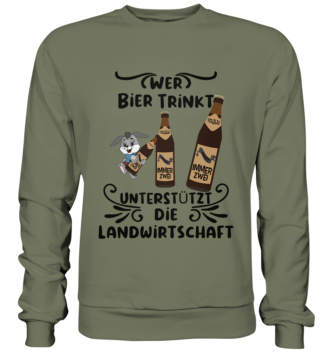 Wer Bier trinkt, Landwirtschaft unterstützen, Party - Premium Sweatshirt