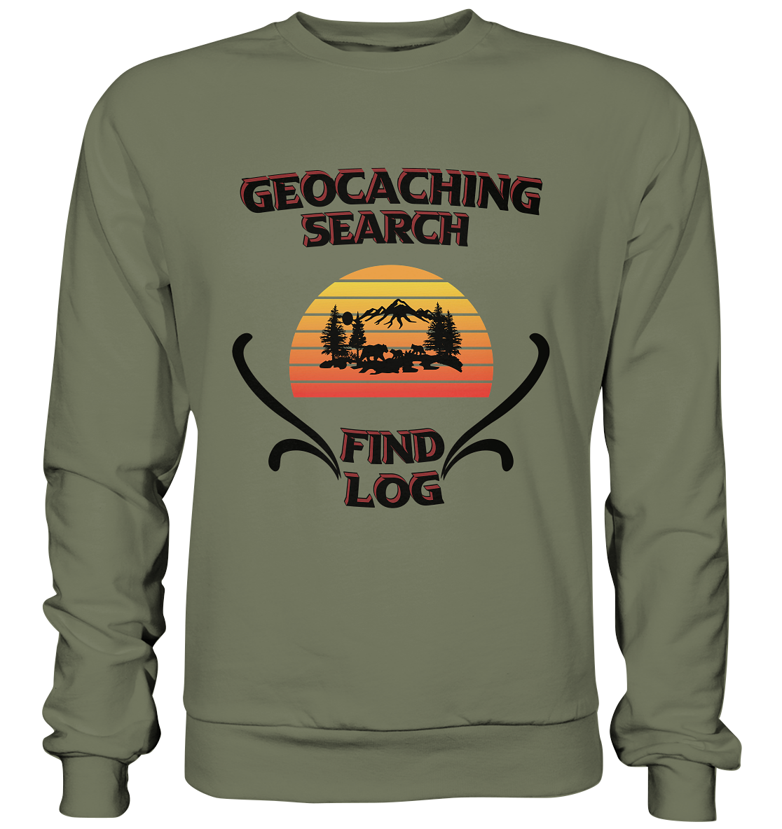 Geocaching, Suchen, Finden und Log, Geocaches - Premium Sweatshirt