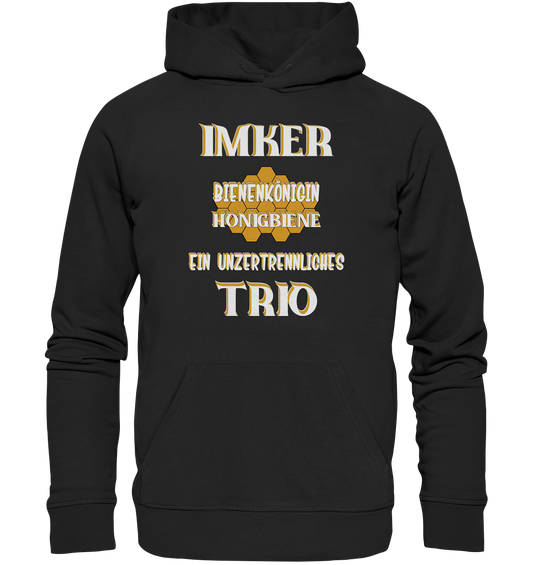 Imker- Bienenkönigin und Honigbiene, einTeam, Pfleger und Schützer von Bienen - Premium Unisex Hoodie