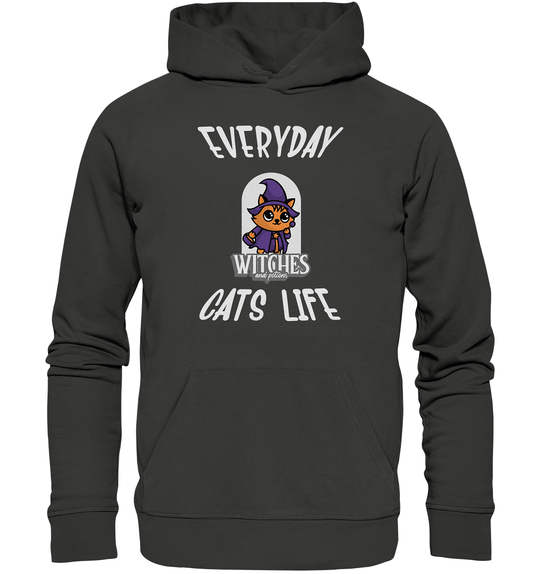 Katzenleben- Everyday Cats Life Witches, Katzenliebhaber, Tierfreund  - Premium Unisex Hoodie