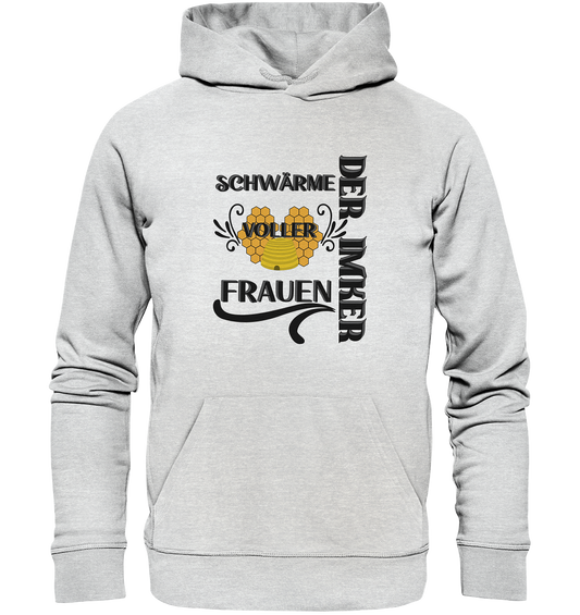 Der Imker, schwärme voller Frauen, Imkerei, Helden, schwarzes Design - Premium Unisex Hoodie