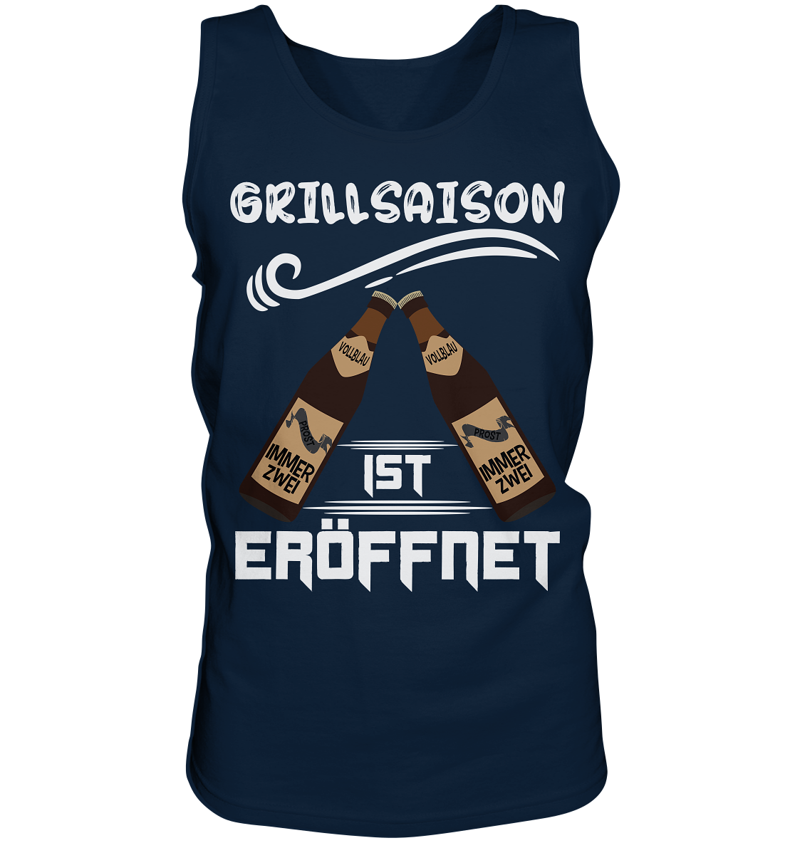 Grillsaison ist eröffnet, Grillen, Party, Feiern, Helles Design - Tank-Top