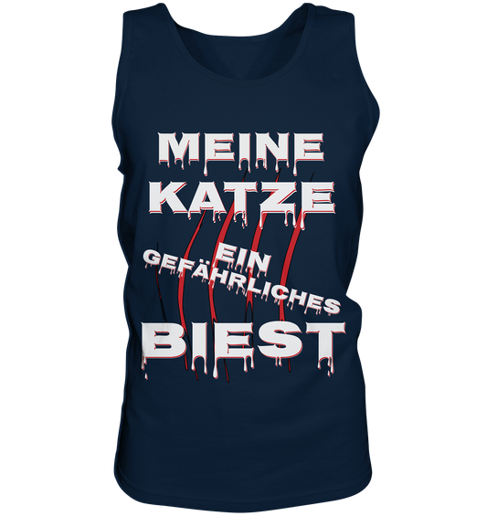 Meine Katze - Ein gefährliches Biest - Statement - Streetwear  - Tank-Top