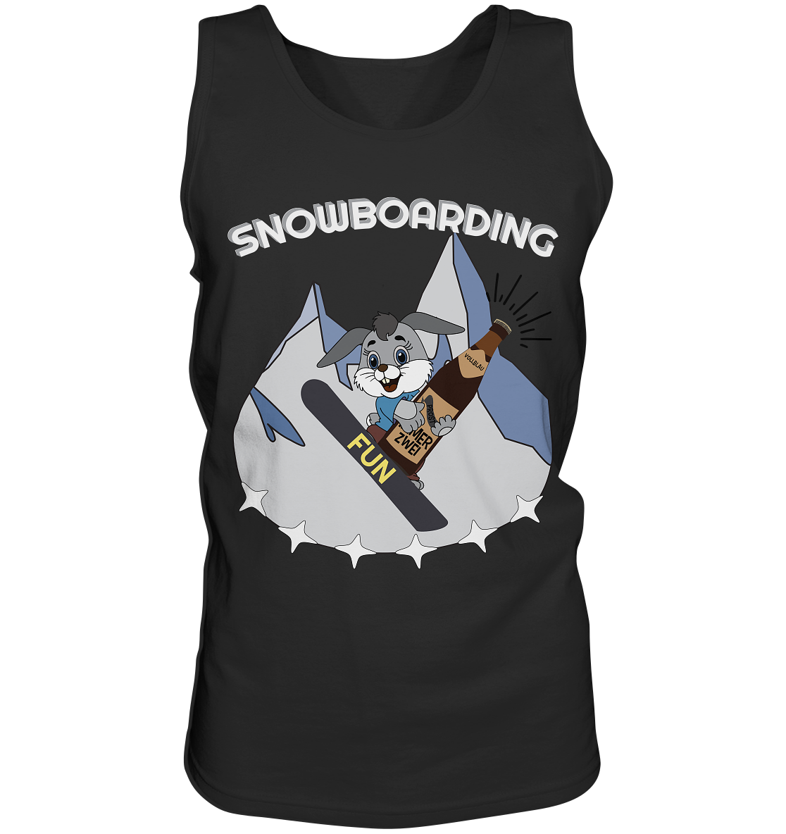 Snowboarder, Apres- Ski, Party danach, Piste, Helles Design - Tank-Top