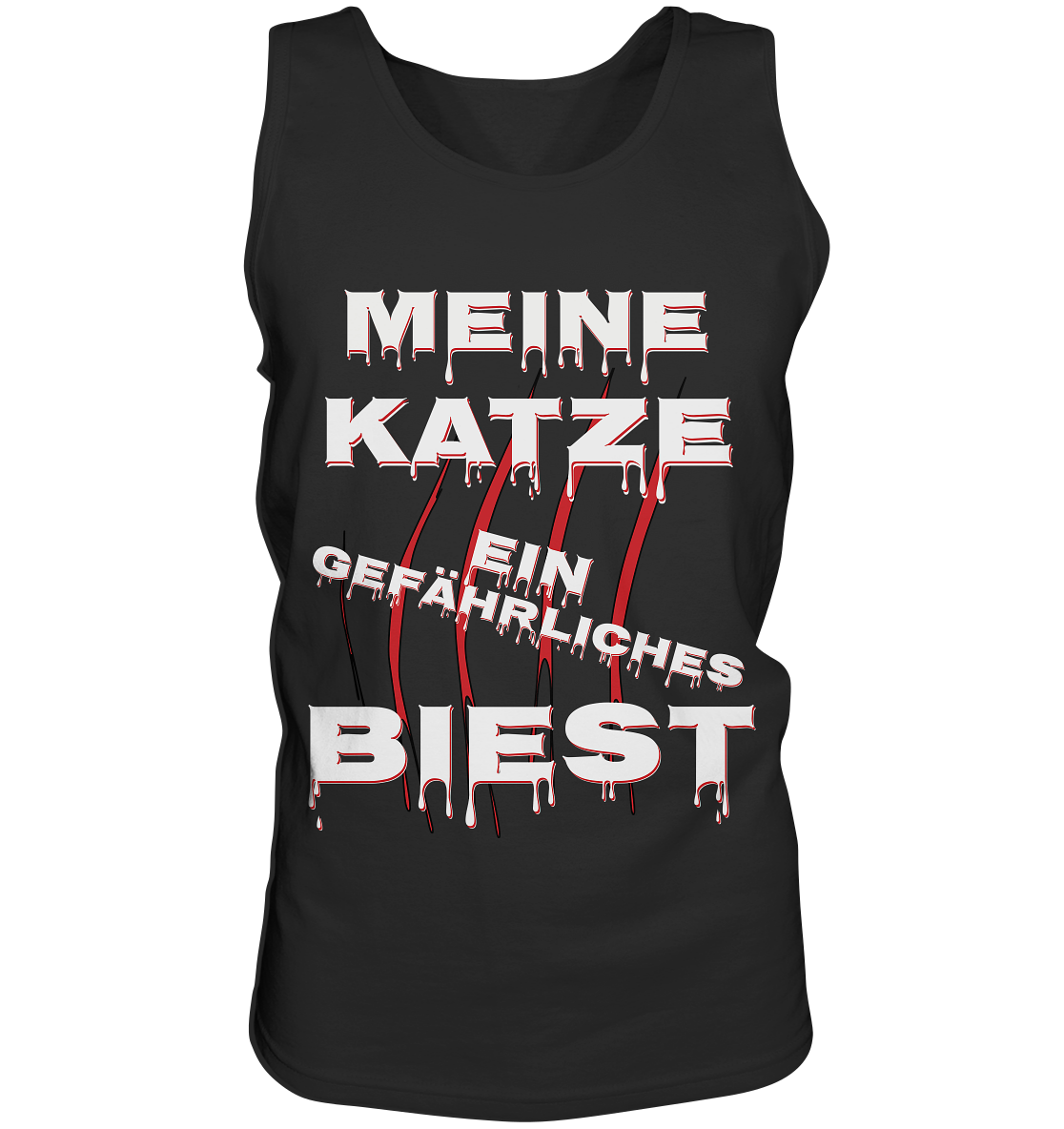 Meine Katze - Ein gefährliches Biest - Statement - Streetwear  - Tank-Top