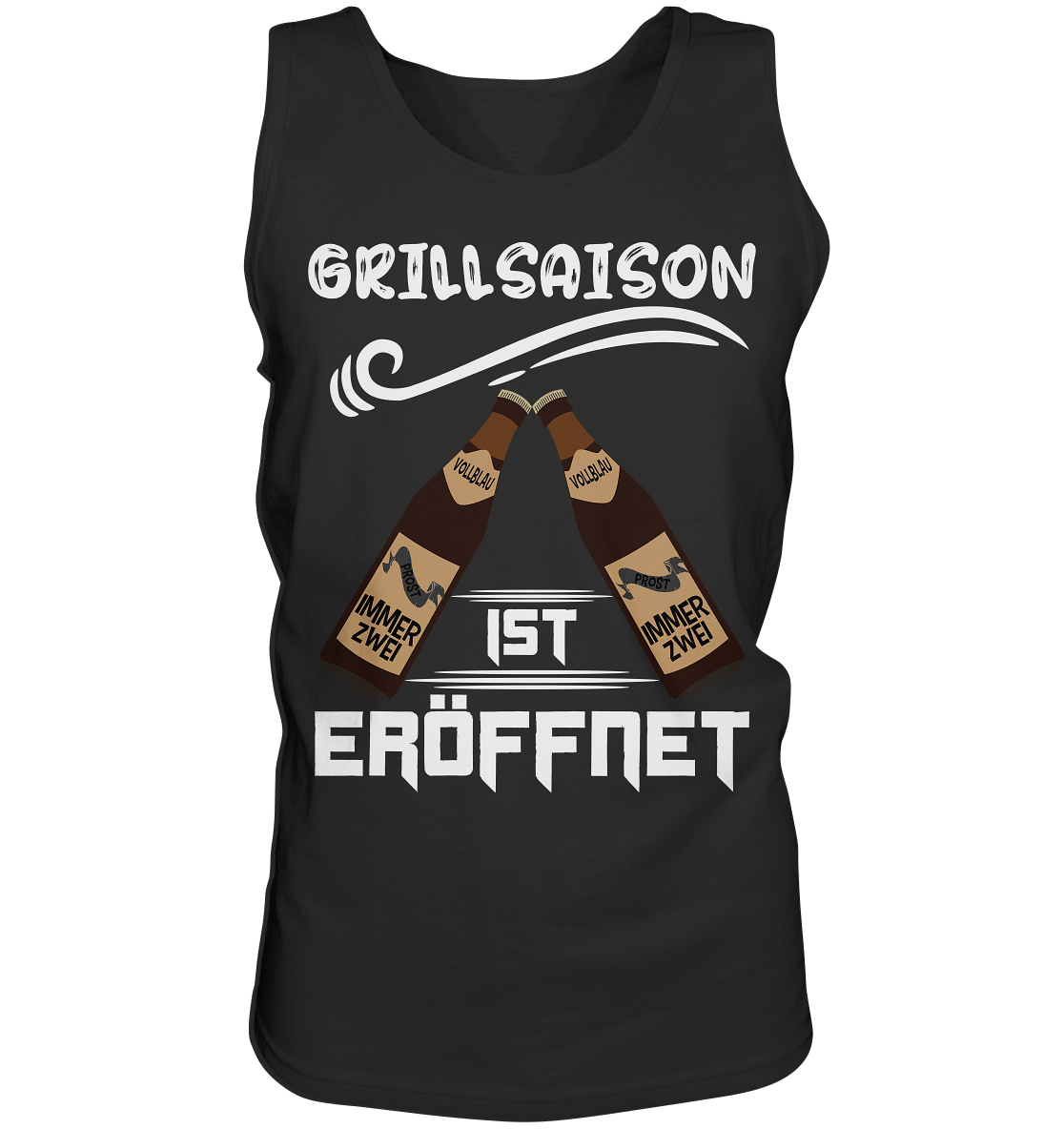 Grillsaison ist eröffnet, Grillen, Party, Feiern, Helles Design - Tank-Top