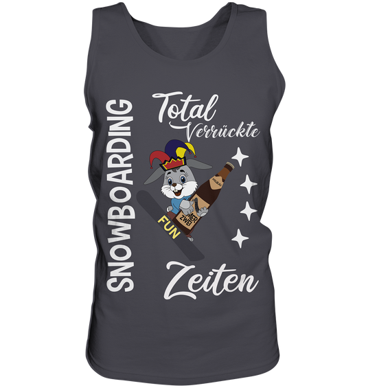 Snowboarding, verrückte Zeiten, Snowboarder, Osterhase - Tank-Top