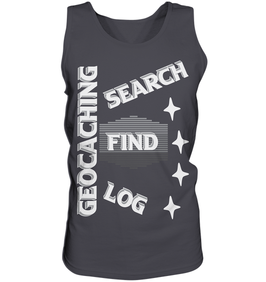 Geocaching-SEARCH-FIND-LOG, Cache Helles Disign Sterne - Tank-Top