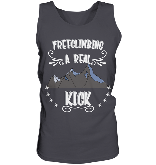 Freeclimbing - a real kick, sportlich & gefährlich - Tank-Top