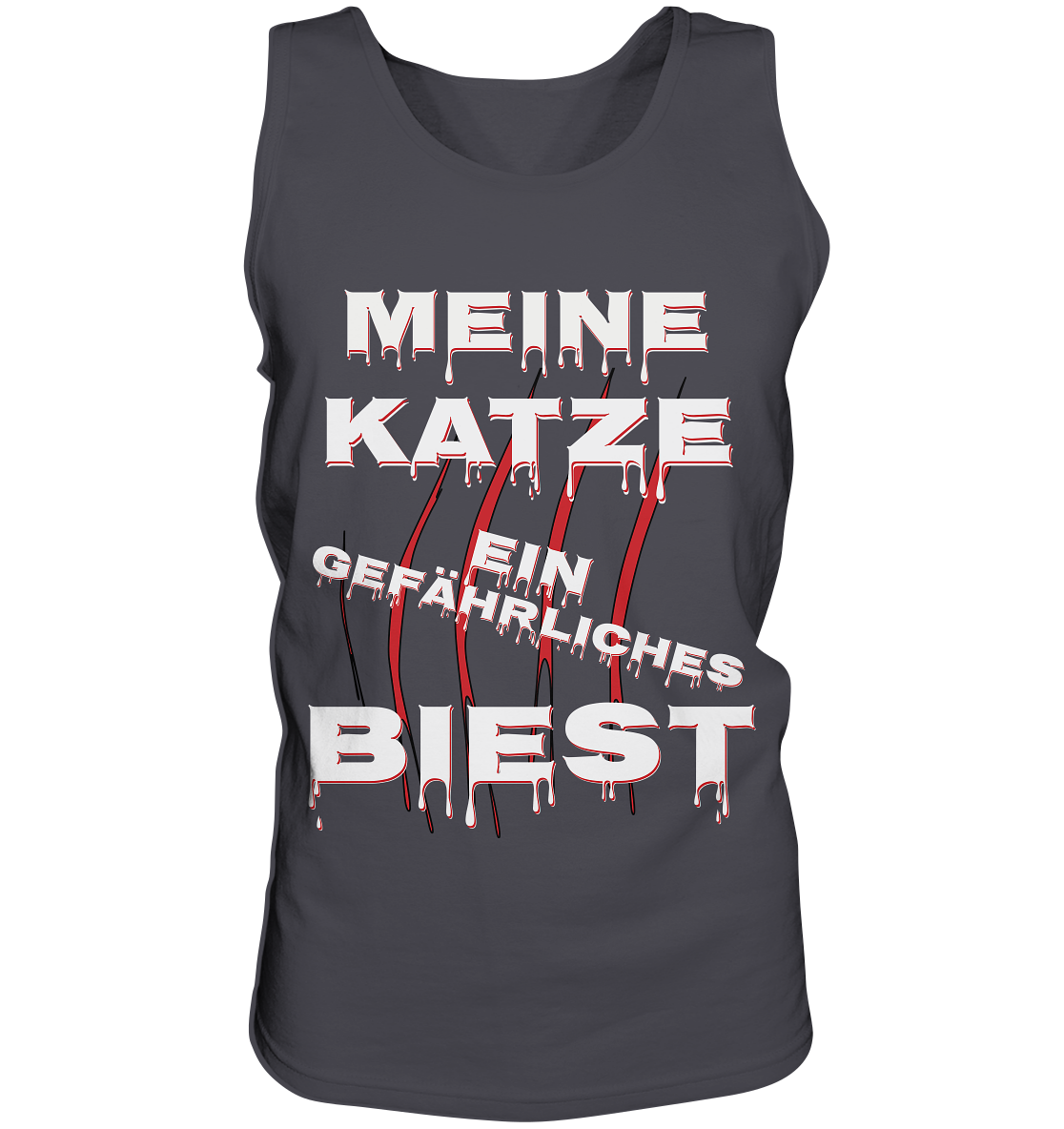 Meine Katze - Ein gefährliches Biest - Statement - Streetwear  - Tank-Top