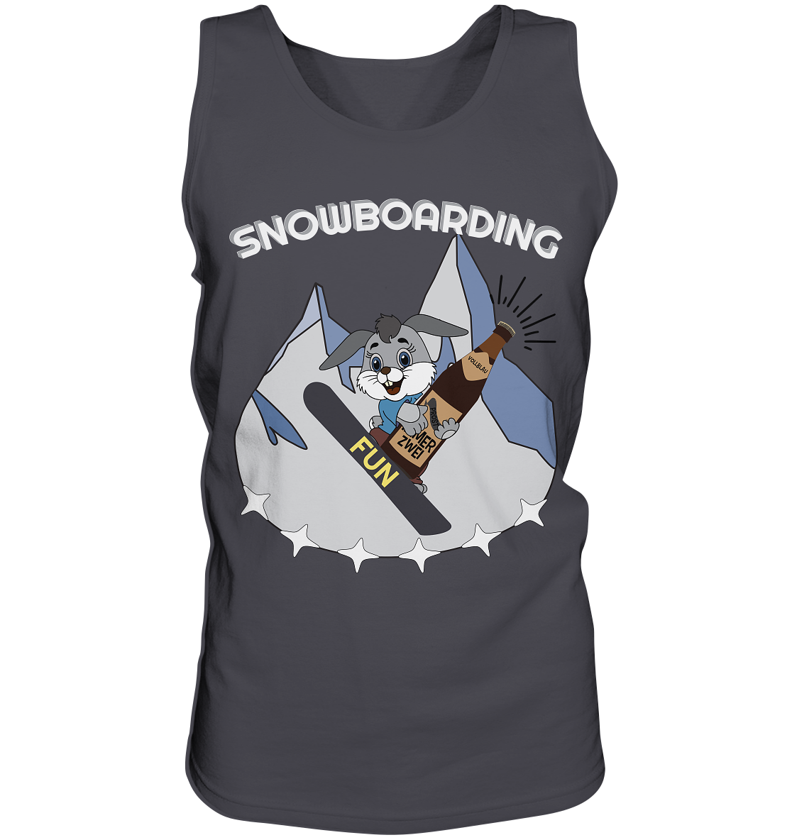 Snowboarder, Apres- Ski, Party danach, Piste, Helles Design - Tank-Top