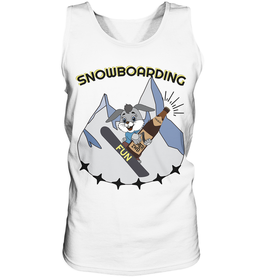 Snowboarding, Apres- Ski, Snowboard, Skihase und Bier - Tank-Top