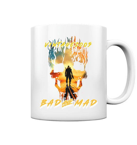 Vintage 2005- BAD AND MAD, streetwear, casual style - Tasse glossy