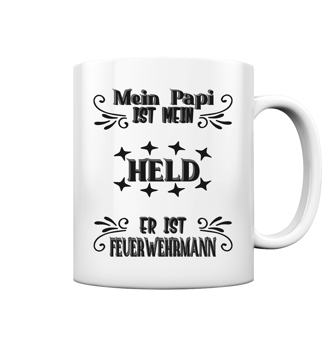 DAS PAPA PROJEKT-MEIN HELD-FEUERWEHRMANN- Tasse glossy