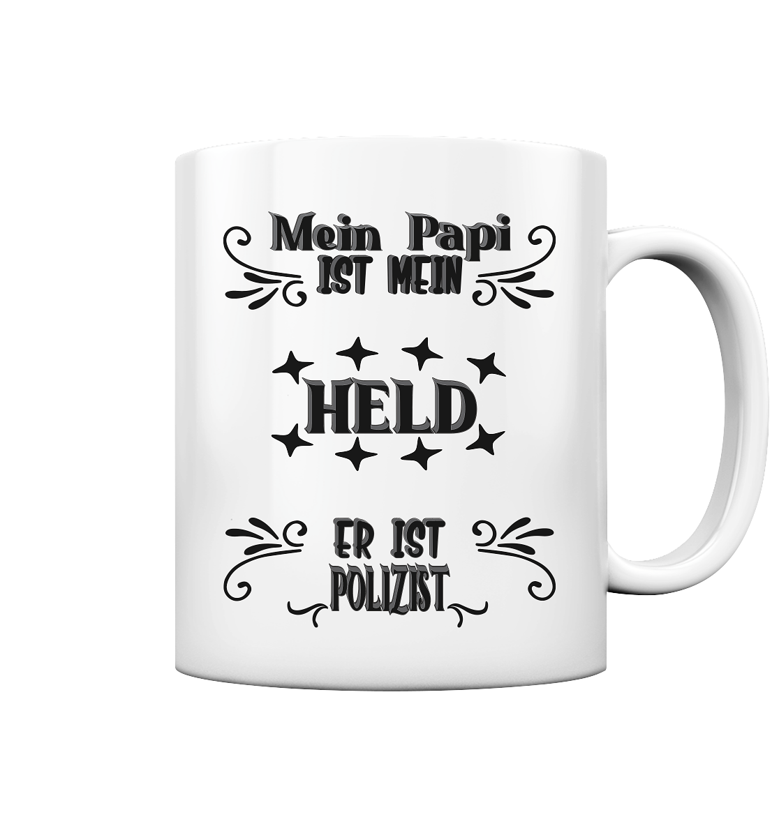 DAS PAPA PROJEKT-MEIN HELD-POLIZIST- Tasse glossy