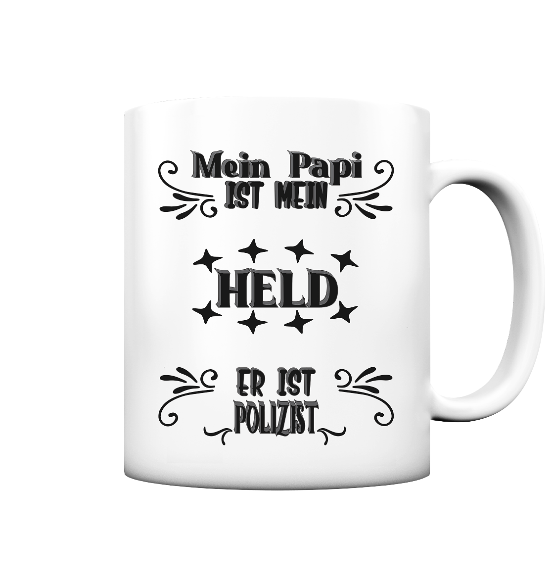 DAS PAPA PROJEKT-MEIN HELD-POLIZIST- Tasse matt