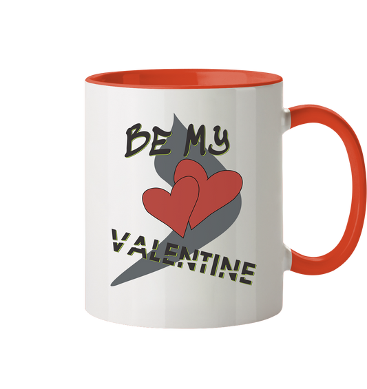 Be my Valentine, Valentinstag, 14. Februar - Tasse zweifarbig